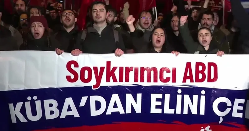 TKP den ABD ye Küba tepkisi! Büyükelçiliğe yürüdüler