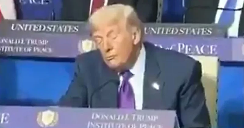 Donald Trump Gazze Barış Kurulu konferansında uyuyakaldı Sözcü Gazetesi