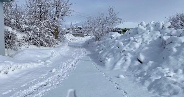 Karlıova da kar yağışı etkisini sürdürüyor Bingöl Haberleri