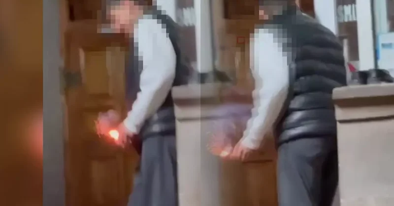 Görüntüler gündem oldu, ekipler harekete geçti! Kayseri de camiye torpil atan çocuk yakalandı