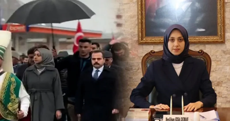 Polise şemsiye tutturan Kaymakam sessizliği bozdu! Sözcü Gazetesi