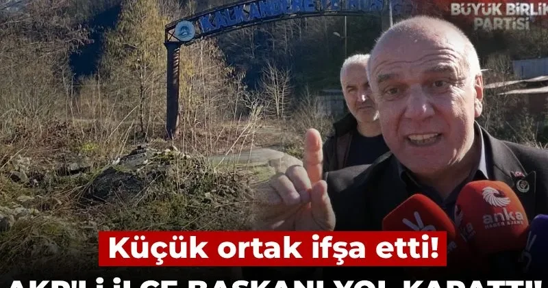 Küçük ortak ifşa etti! AKP li ilçe başkanı yol kapattı: Yeni güzergah iş yerinin önü
