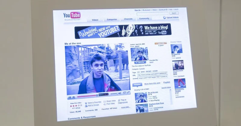 YouTube a yüklenen ilk video Londra müzesi tarafından satın alındı