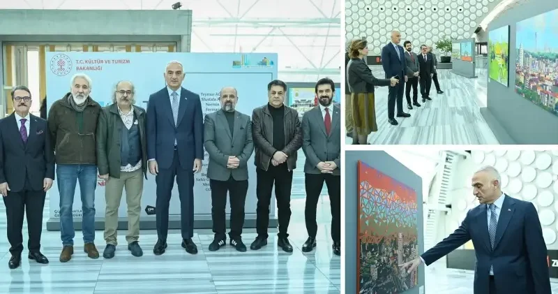 Cumhuriyetin başkenti Ankara nın hafızası tuvale taşındı: 24 eser sanatseverlerle buluştu Ankara Haberleri