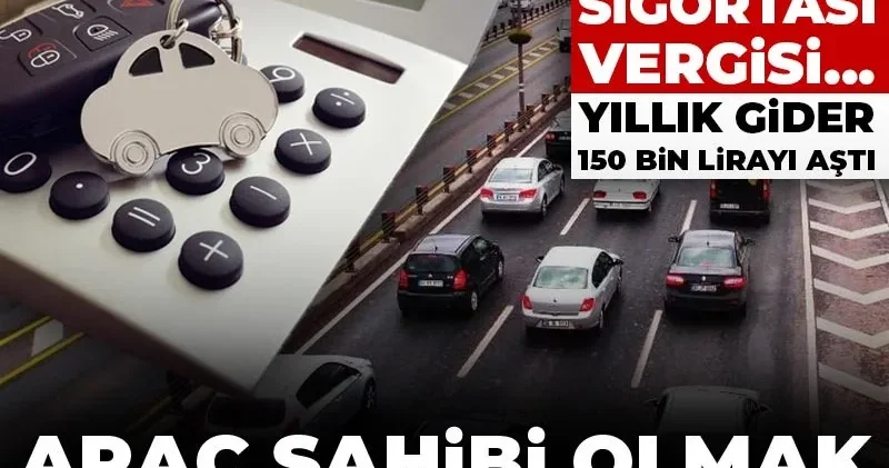 Yıllık gider 150 bin lirayı aştı: Araç sahibi olmak artık ihtiyaç değil lüks oldu!