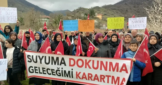 Zonguldak ta köylüler beton santrali yapımına tepki gösterdi Zonguldak Haberleri