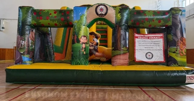 Bayburt ta çocuklar için kurulan Balon Park oyun alanı 4 gün boyunca açık olacak Bayburt Haberleri