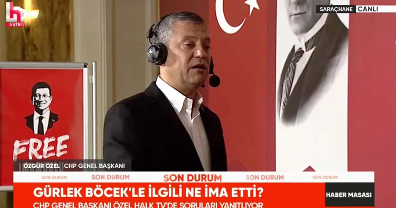 Son Dakika Özgür Özel: Muhittin Böcek beni iftiraya zorladılar diye mesaj gönderdi