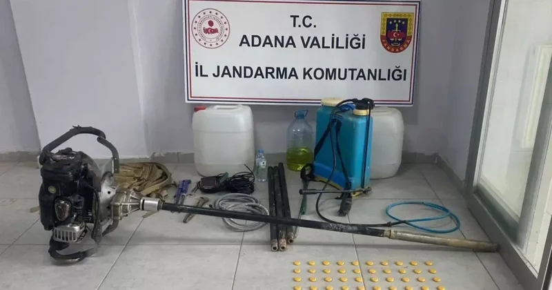 Adana’da kaçak kazı yapanlar suçüstü yakalandı