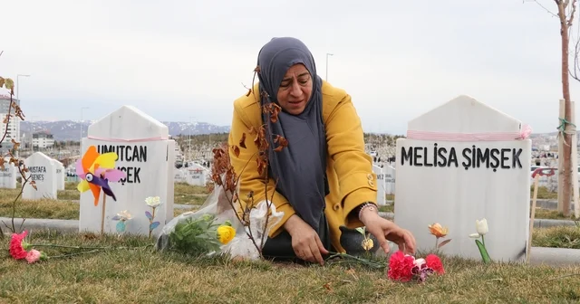 İki evladı vahşice öldürülen anne, bayram öncesi evlatlarının kabrini ziyaret etti Sivas Haberleri