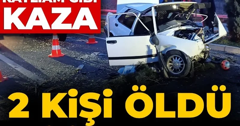 Manisa da katliam gibi kaza: 2 kişi öldü 5 kişi yaralandı