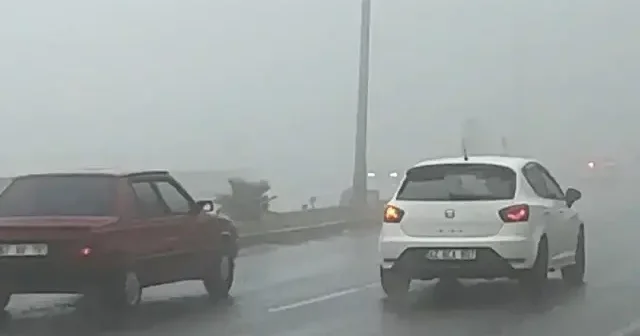 Zonguldak ta etkili olan sis görüş mesafesini düşürdü VİDEO İZLE