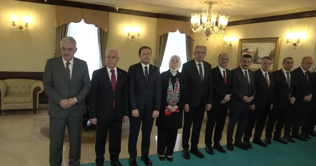 Bursa protokolü bayramlaşmak için bir araya geldi Bursa Haberleri