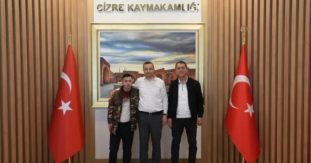 Kaymakam Baycar, down sendromlu genci makamında ağırladı Şırnak Haberleri