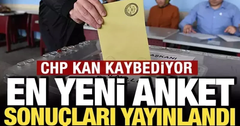 Son anket sonuçları yayınlandı: CHP de kayıp var