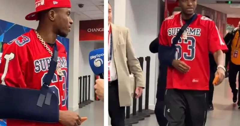 Kolunda kırık tespit edilen Osimhen in maç sonrası ilk görüntüsü