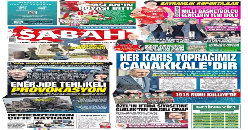 19 Mart Perşembe gazete manşetleri Fırsatçı Yunanistan! Kaostan istifade ederek...