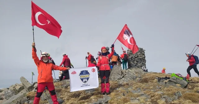 Demircili dağcılar Kaz Dağlarına tırmandı Manisa Haberleri
