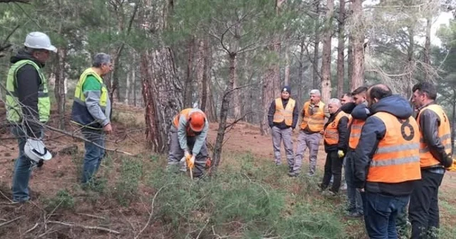 Orman işçileri Kazdağları nda sınav için ter döktü Balıkesir Haberleri