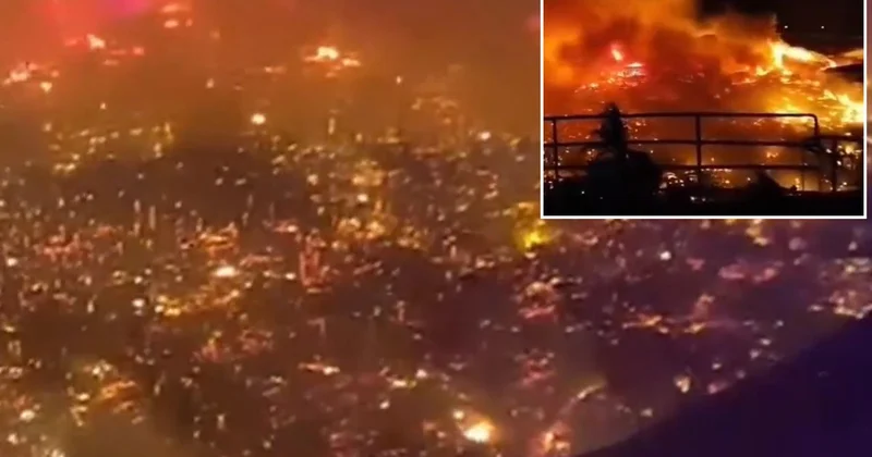 Ülke felaketi yaşıyor! Suyun üstündeki kasaba küle döndü