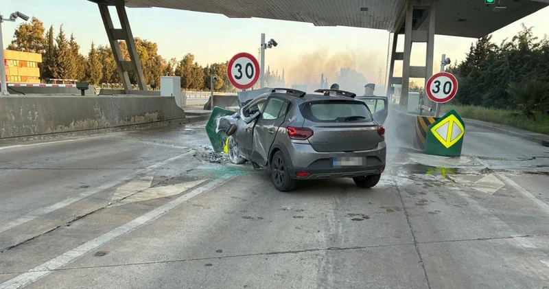 Korkunç kaza! Bariyerlere çarpan genç kadın, çıkan yangında öldü! Son dakika haberleri