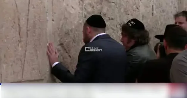 Milei Ağlama Duvarı nda duygusal anlar yaşadı! Devlet vizyonum Yahudi mirasına dayanır