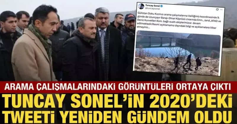 Tuncay Sonel in 2020 deki paylaşımı ve görüntüleri ortaya çıktı
