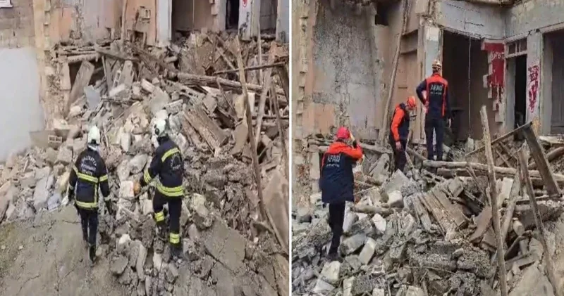 Gaziantep’te yoğun yağış sonrası kerpiç bina çöktü: 2 yaralı Gündem Haberleri