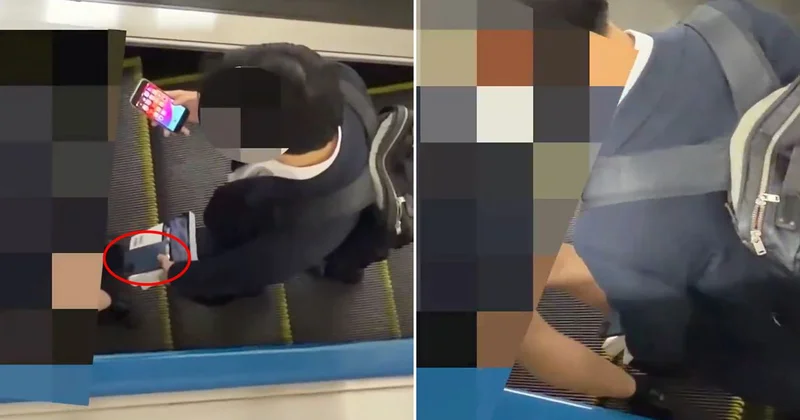 Taciz anı kamerada! Kitabın üzerine gizlediği telefonla kayda aldı