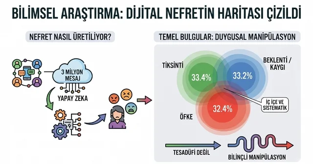 Bilimsel araştırma: 3 milyon mesajda Nefretin Haritası çizildi Şiddet rastgele değil, üretiliyor İzmir Haberleri