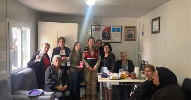 Defne de jandarmadan vatandaşlara bilgilendirme çalışması Hatay Haberleri