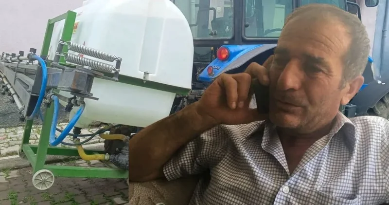 İlaçlama makinesine sıkışan çiftçi hayatını kaybetti