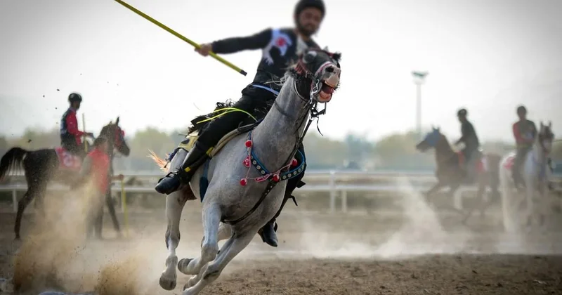 Cirit müsabakasında feci kaza: 1 sporcu ağır yaralı, at telef oldu