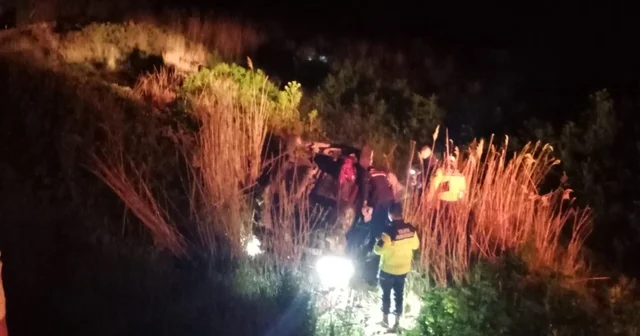 Manyas ta tek taraflı trafik kazası Balıkesir Haberleri