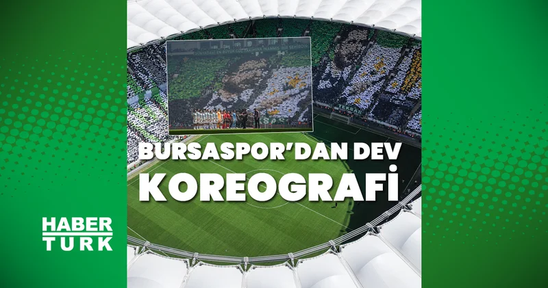 Bursasporlu taraftarlar 40 bin kartonla koreografi gösterisi yaptı