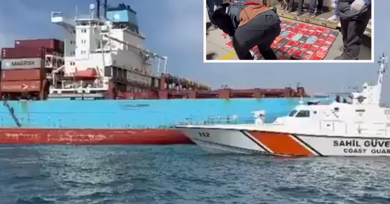 İstanbul da Panama bandıralı gemide 106 kilogram kokain ele geçirildi