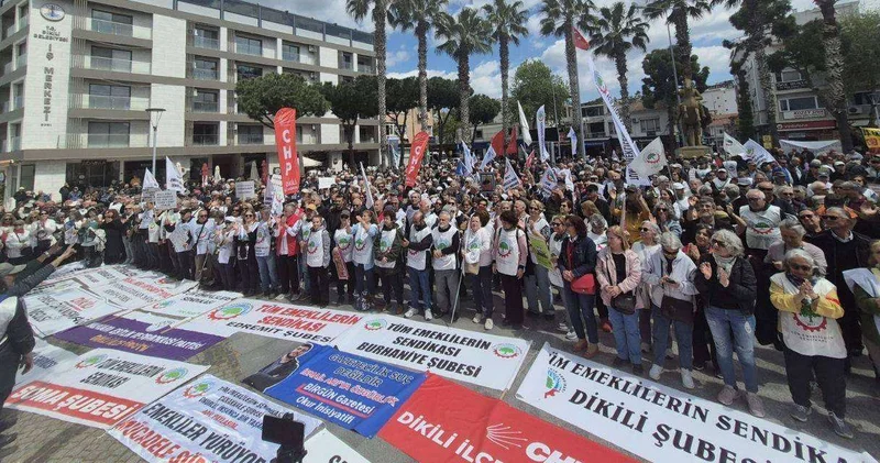 Emekliler İzmir den ses yükseltti: Sefalet düzenini kabul etmiyoruz