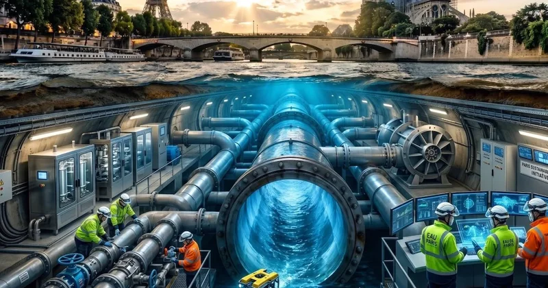 Şehrin altına gizlediler: Nehir suyu artık dev bir klima gibi çalışıyor Sözcü Gazetesi