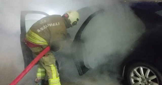 Arsuz da otomobil yangını Hatay Haberleri