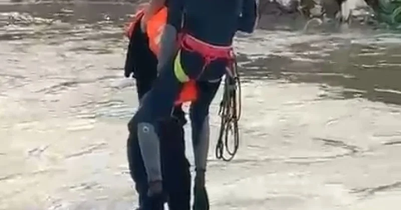 Kocasu Deresi nde Traktör Devrildi