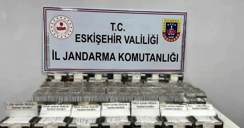 Jandarma 21 bin 240 adet içi doldurulmuş kaçak makaron ele geçirildi