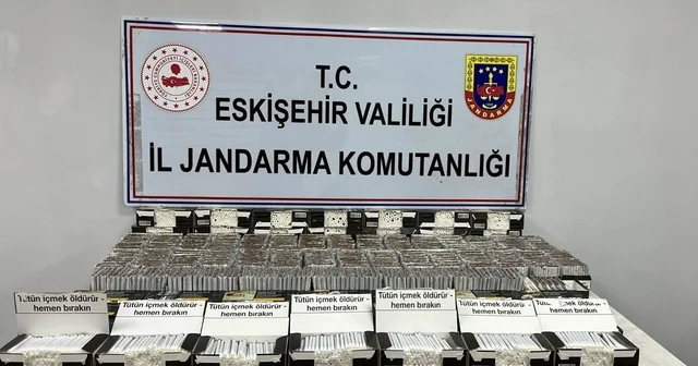 Eskişehir de içi tütün doldurulmuş 21 bin 240 makaron ele geçirildi Eskişehir Haberleri