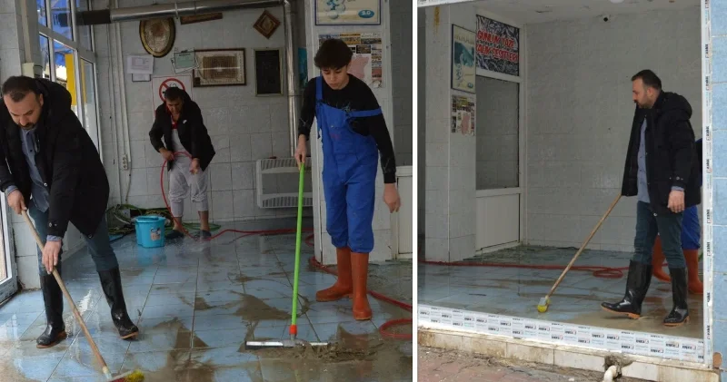 Havza da selde zarar gören esnafın kapı ve çerçevelerinin ücreti AFAD tarafından karşılanıyor Samsun Haberleri