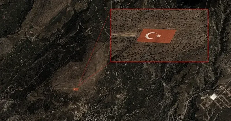 GÖKTÜRK 1 uydusu, Torosların zirvesine işlenen Türk bayrağını görüntüledi