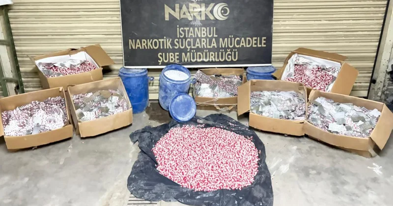 İstanbul da uyuşturucu operasyonu: 595 bin sentetik hap ele geçirildi