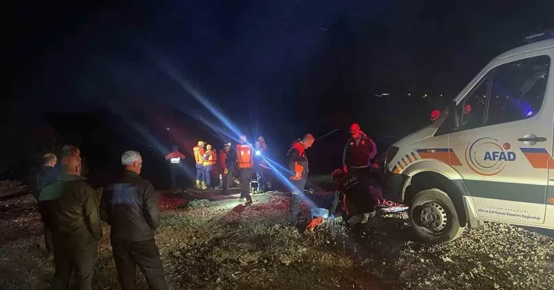 Dere yatağında su seviyesi artınca 4 kişi mahsur kaldı