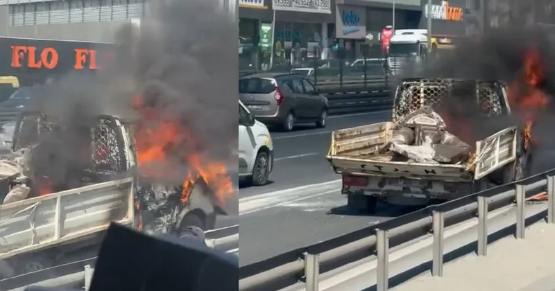 Seyir halindeyken bir anda alev aldı! İstanbul’da korkutan anlar Sözcü Gazetesi