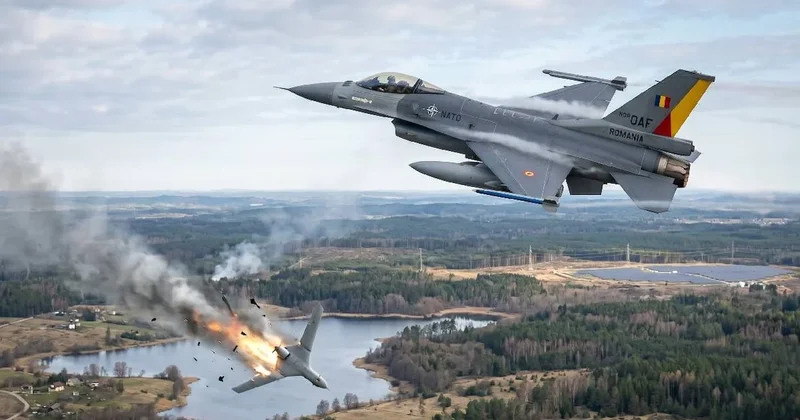 NATO jetleri son anda müdahale etti: Kamikaze İHA havada vuruldu Sözcü Gazetesi