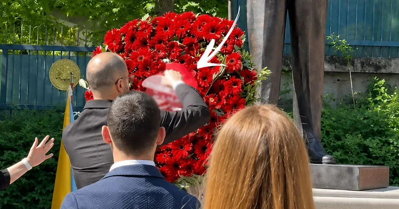 19 Mayıs töreninde çelenk gerginliği! Yazıyı kaldırınca müdahale geldi