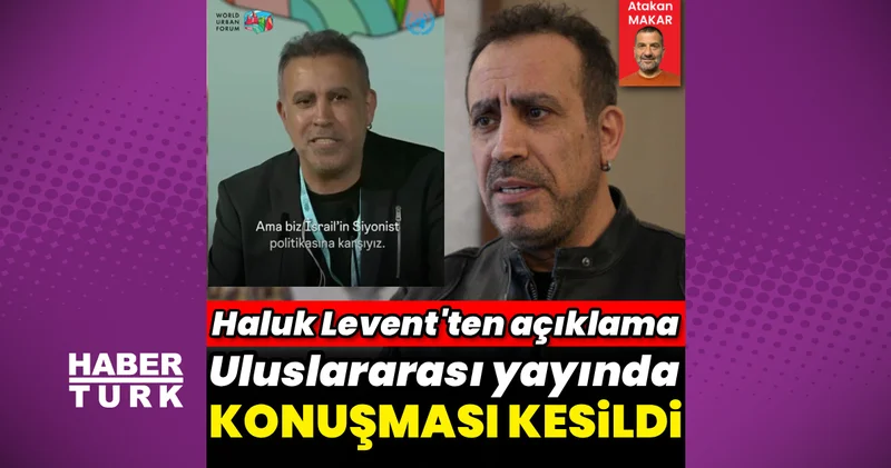 Haluk Levent in konuşması kesintiye uğratıldı